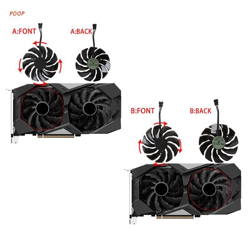 POOP T129215SU 85mm Cooling Fan Cooler for Gigabyte Geforce GTX 1050 1050TI 1060 1070 1070TI G1 Radeon RX 570 580 Gaming MI