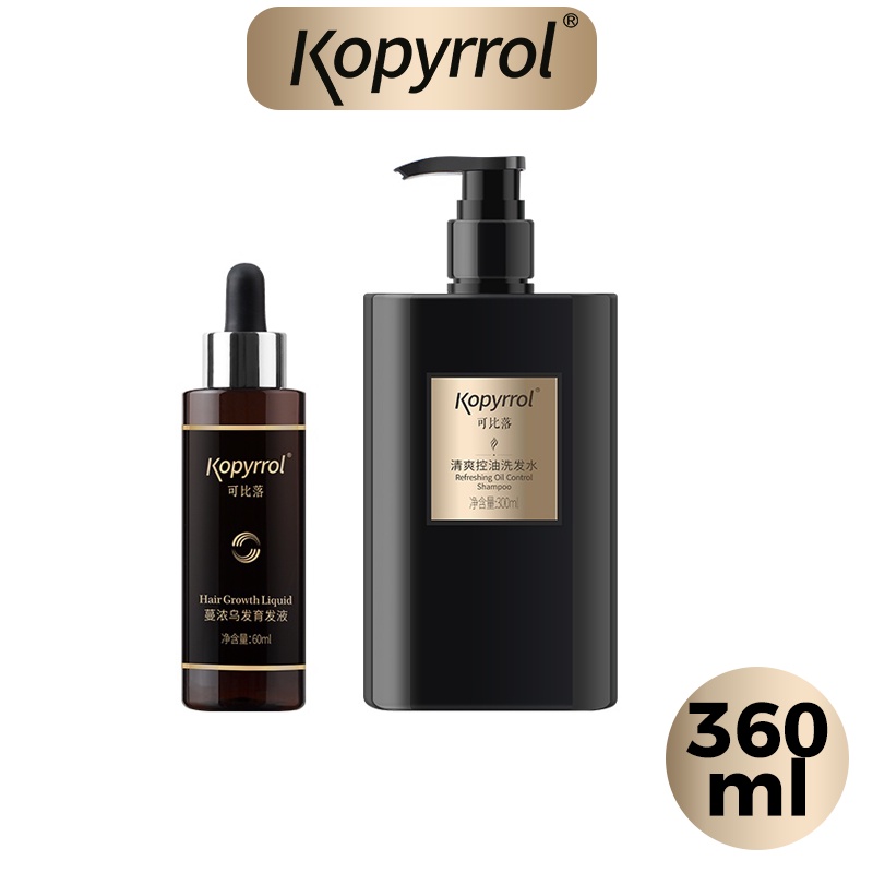Bộ dầu gội và tinh chất mọc tóc Kopyrrol giảm gàu/ kiểm soát dầu/ hỗ trợ mọc tóc