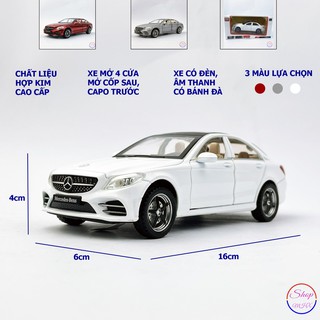Xe ô tô mô hình sắt Mercedes-Benz C260L TẶNG KÈM BIỂN SỐ tỉ lệ 1:32 hãng Newao