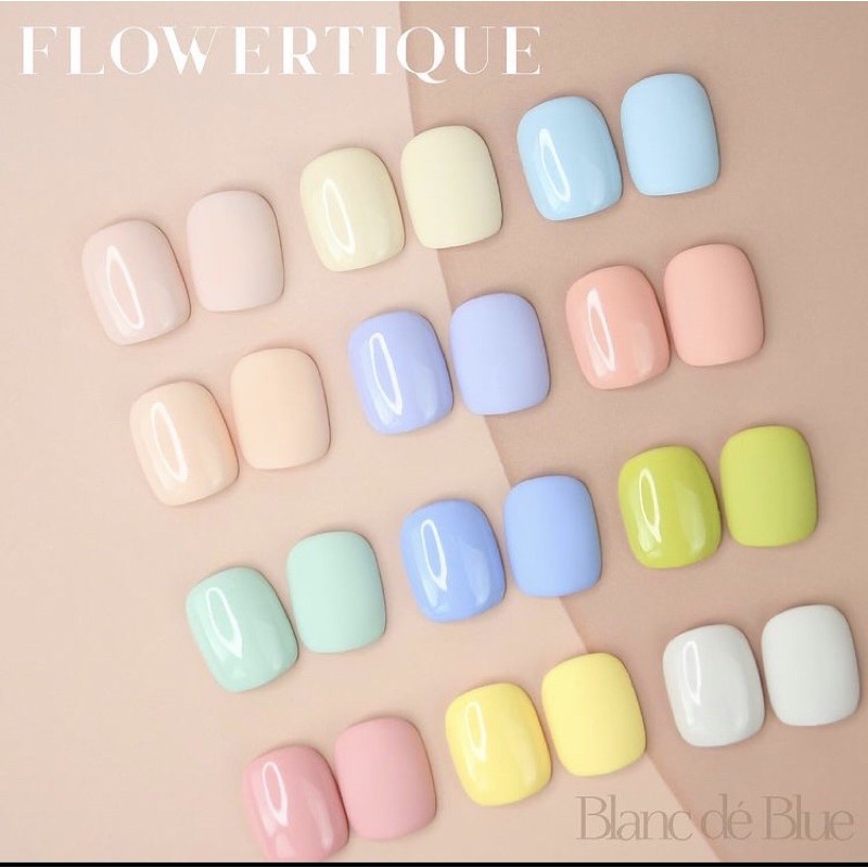 ♻️Freeship - Chính hãng ♻️ Sơn gel cao cấp Hàn Quốc Blanc dé blue collection Flowertique tách set ( giá lẻ 1 chai)