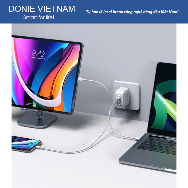 Sạc Đa Cổng Hyper Juice GaN 66W Charger Smallest HJ265 Nhỏ Nhất Thế Giới