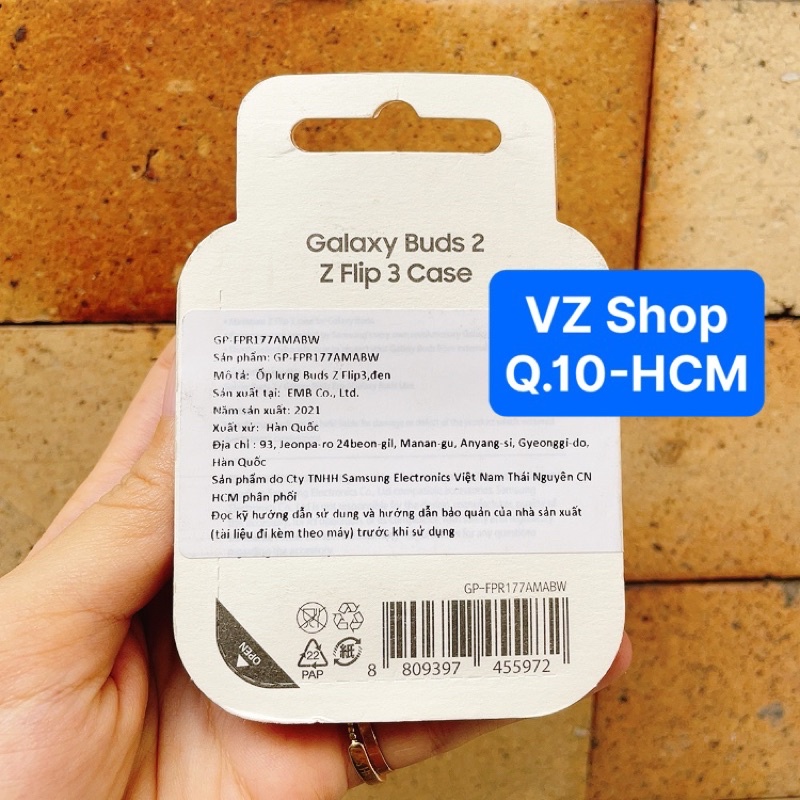 Chính hãng-Case buds/Ốp bảo vệ tai nghe Galaxy Buds 2 Pro/Buds 2/ Buds Live/ Buds Pro hình điện thoại Z Flip