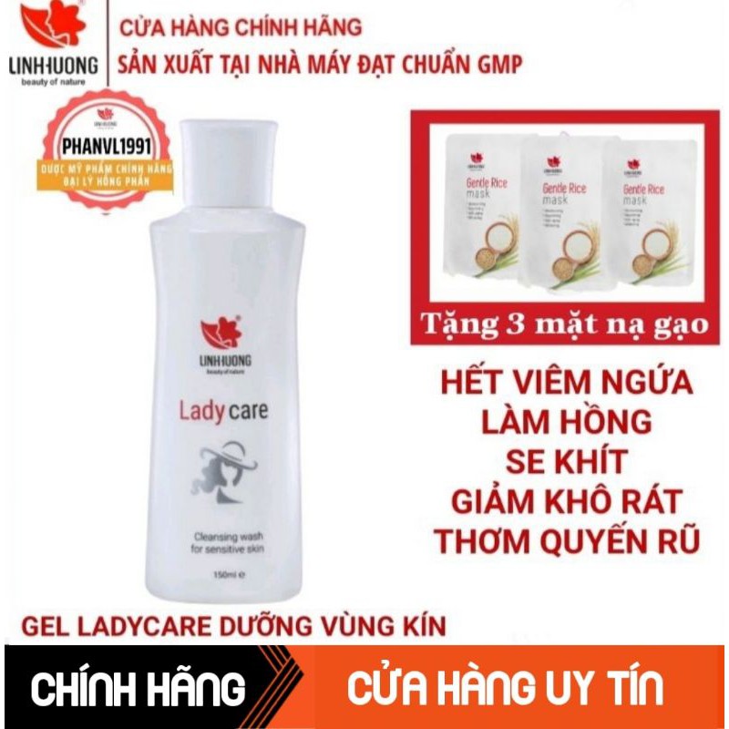 GEL PHỤ KHOA LADYCARE LINH HƯƠNG LÀM HỒNG, SE KHÍT