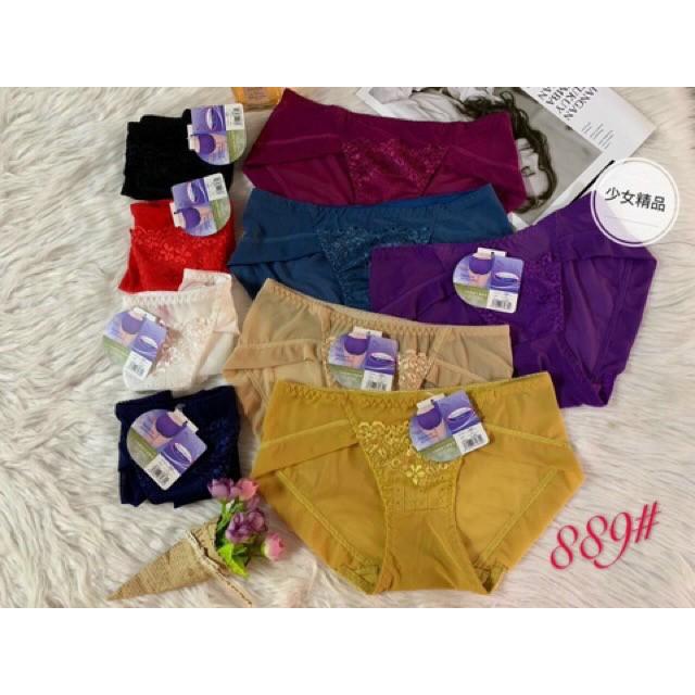 Quần lót voan pha ren cao cấp 889- size 40-60kg