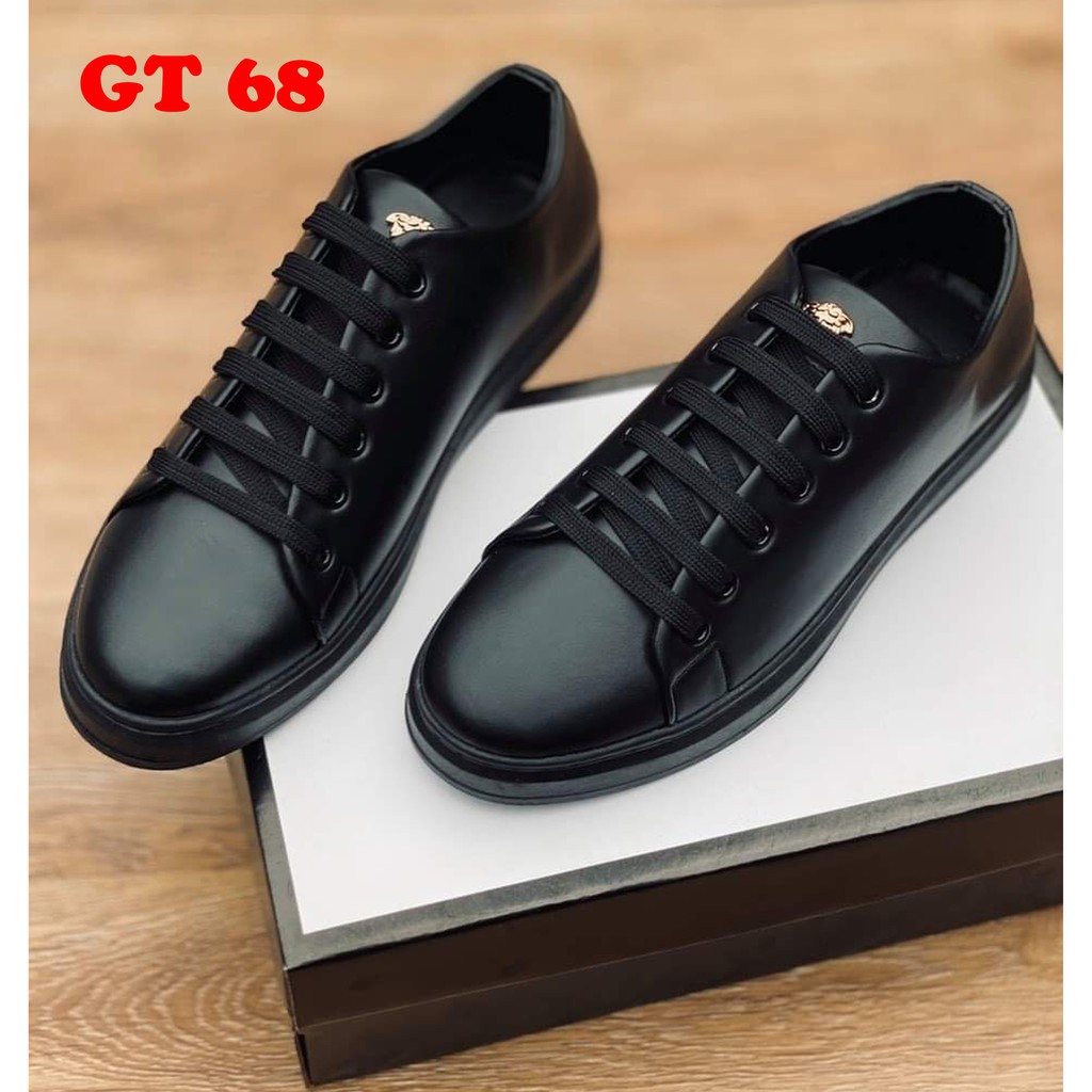 Giày Sneaker Nam sang trọng, Full Đen GT68