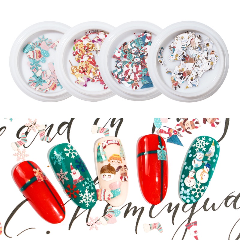 Set Hũ Trang Trí Móng Noel Siêu Đẹp NDO - #1