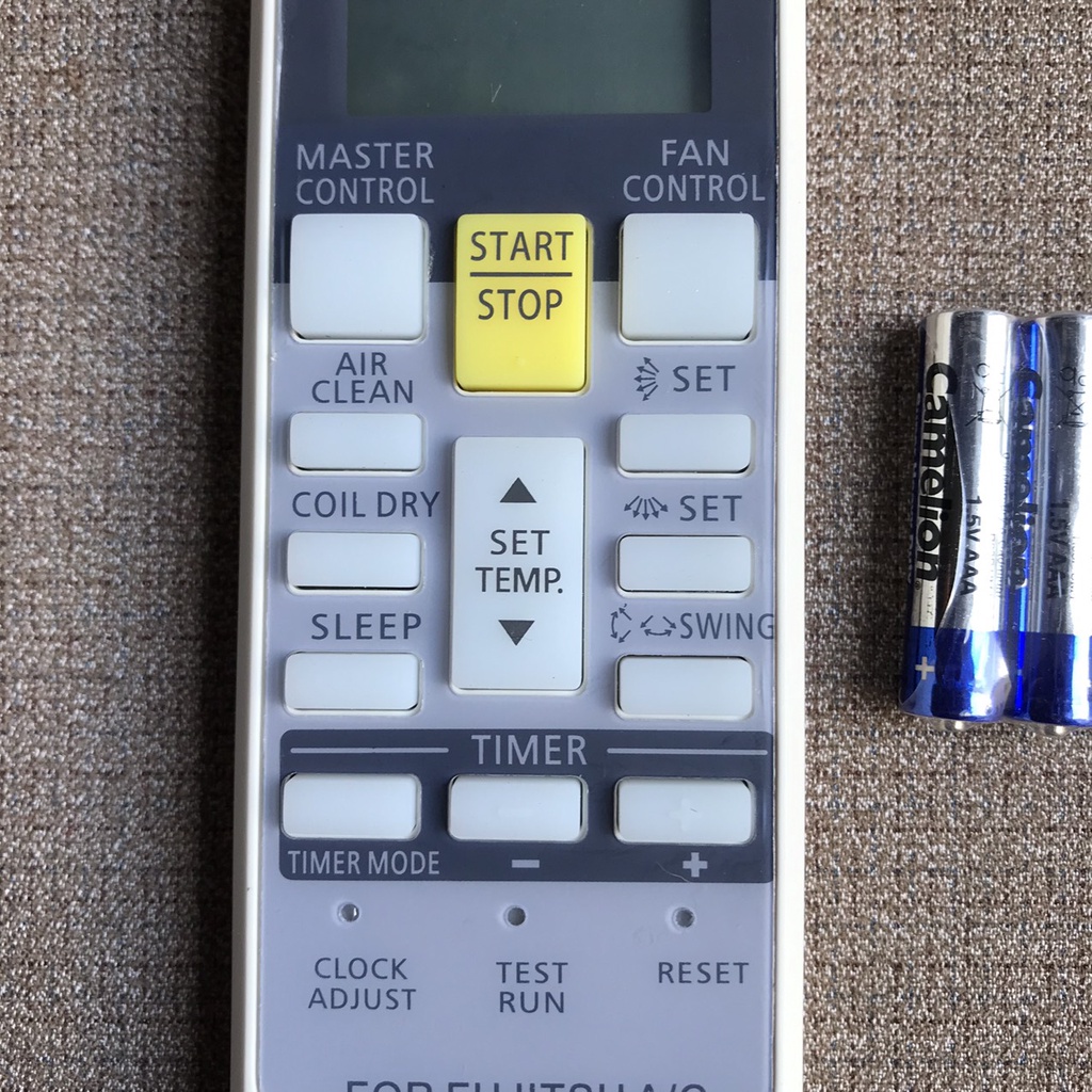 Remote Điều Khiển điều hòa Fujitsu nút vàng, Remote điều khiển máy lạnh fujitsu hàng tốt 100%