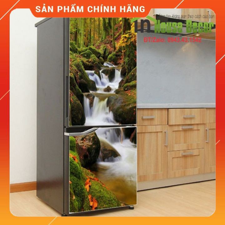 Miếng Dán Tủ Lạnh - Chống Thấm Nước - Phù Hợp Mọi Loại Tủ - Thác Nước