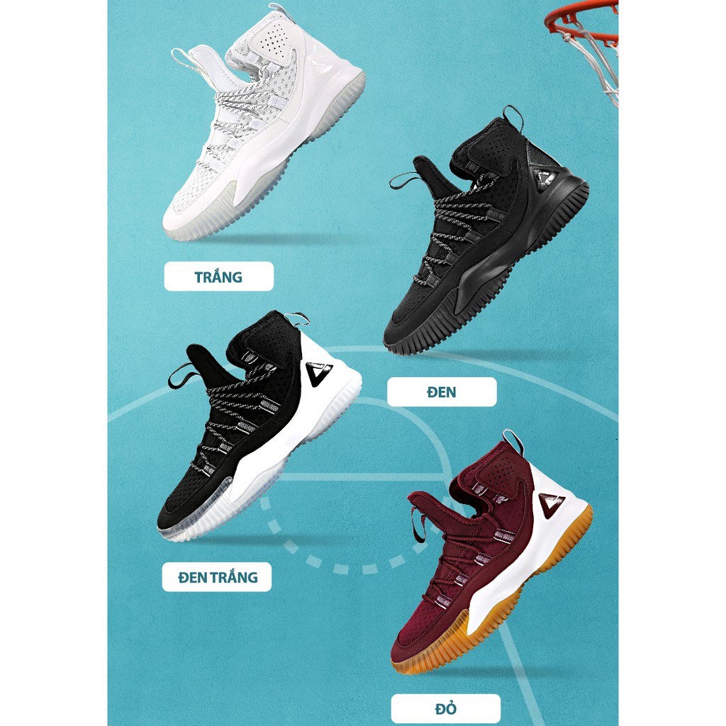 Giày bóng rổ Peak Streetball Master 1 chính hãng - SALE 50%, đế cực bền, nhẹ, tăng độ linh hoạt, thoáng khí, bảo vệ chân