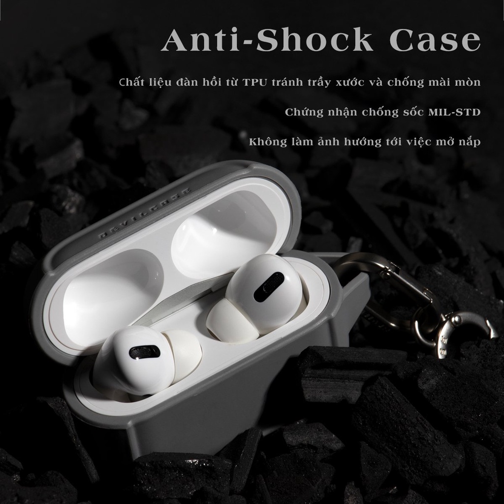 Ốp chống sốc DEVILCASE dành cho tai nghe AirPods 3 / AirPods Pro 2 / AirPods 1/2 - Chính hãng cao cấp