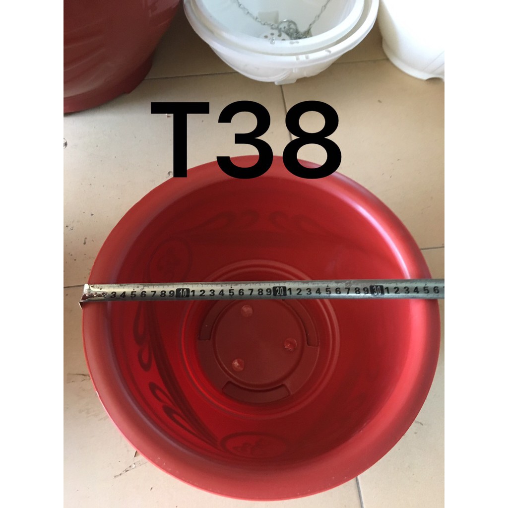  8 chậu nhựa T38 kích thước 36x19 cm 