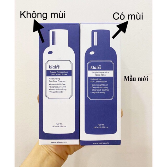 [Chính Hãng] Nước Hoa Hồng Klairs Supple Preparation Toner 180ml [Mẫu Mới]