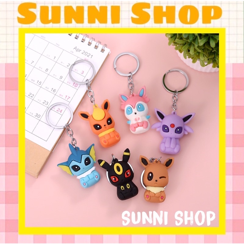 Móc Khoá Bộ Pokemon Siêu Đẹp Loại To - Sunni Shop