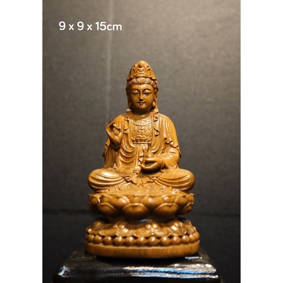 Bộ  tượng Sa Bà  Tam Thánh Phật, gỗ bách xanh 15cm, hàng kỹ, không đẹp hoàn lại tiền, có bán lẻ từng pho.