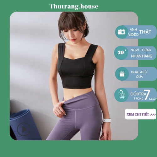 Áo bra nữ tập gym, yoga, cúp ngực hai dây bản to croptop kiểu thể thao ôm cho nữ cao cấp nâng ngực M21