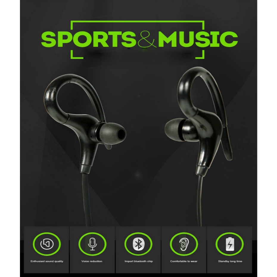 Tai Nghe Bluetooth 4.1 Không Dây Kiểu Đeo Cổ Chống Thấm Nước Tiện Dụng