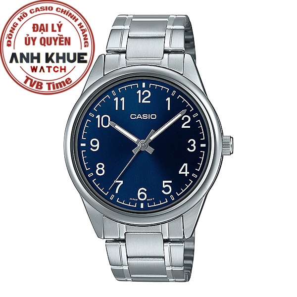 Đồng hồ nam dây kim loại Casio chính hãng Anh Khuê MTP-V005D-2B4UDF (40mm)