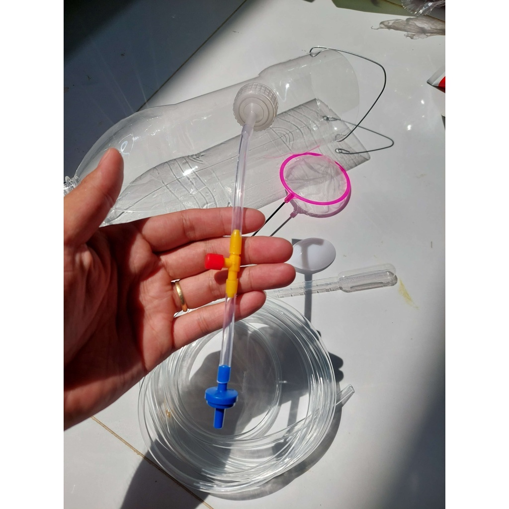 Bộ Ấp Artermia Cho Cá 7 Màu, Không bình và Có bình