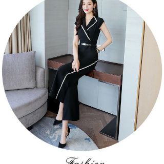 Jumpsuit vest kèm nịt hàng đẹp