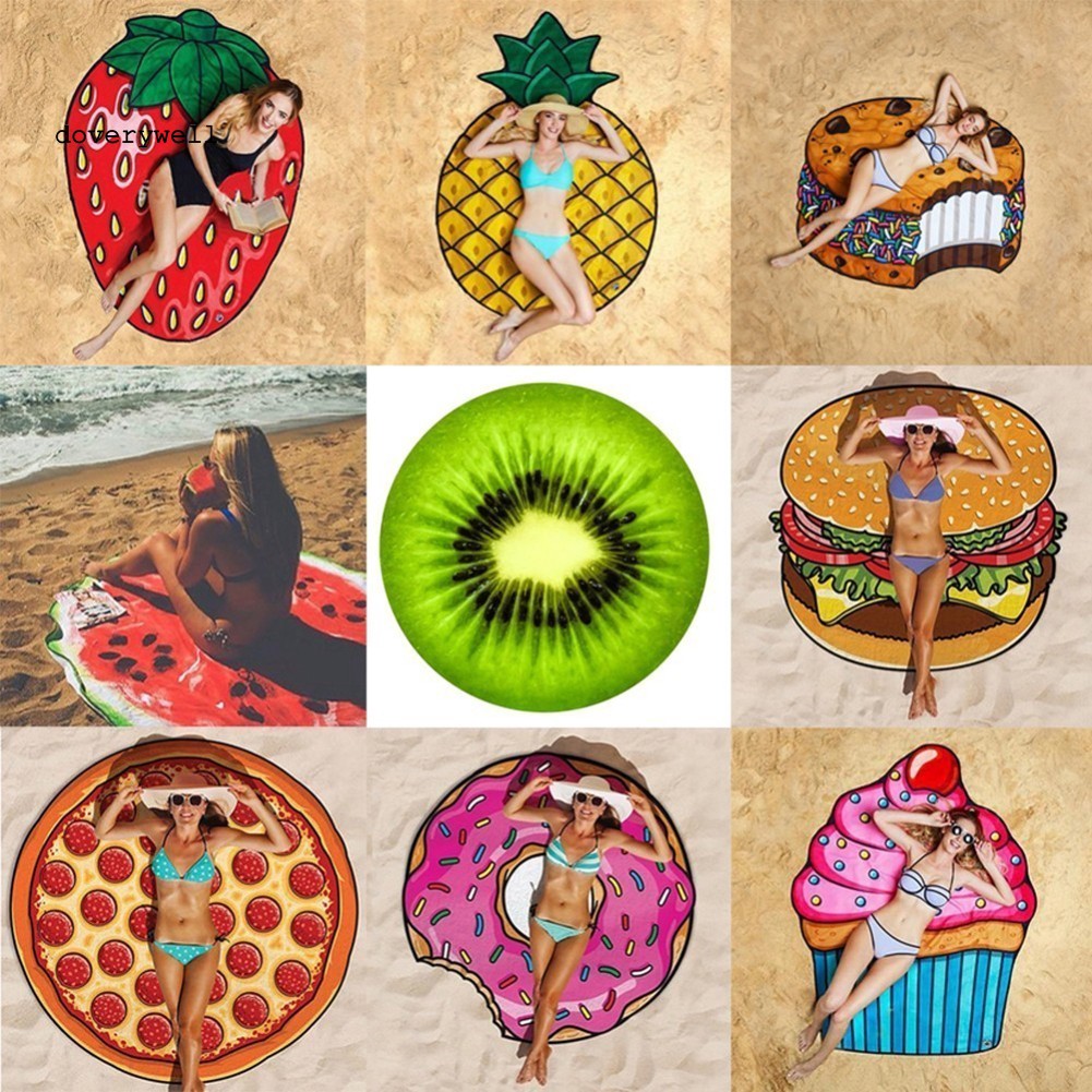 Thảm Đi Biển Hình Bánh Pizza Thời Trang