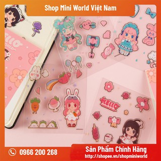 Bộ Sticker Mini World [71 Miếng Nhãn Dán]
