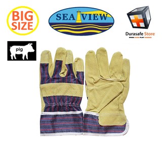 Găng tay da heo dọn dẹp nhà cửa SEAVIEW™ GL07 10½” Safety Cuff Size 9,10