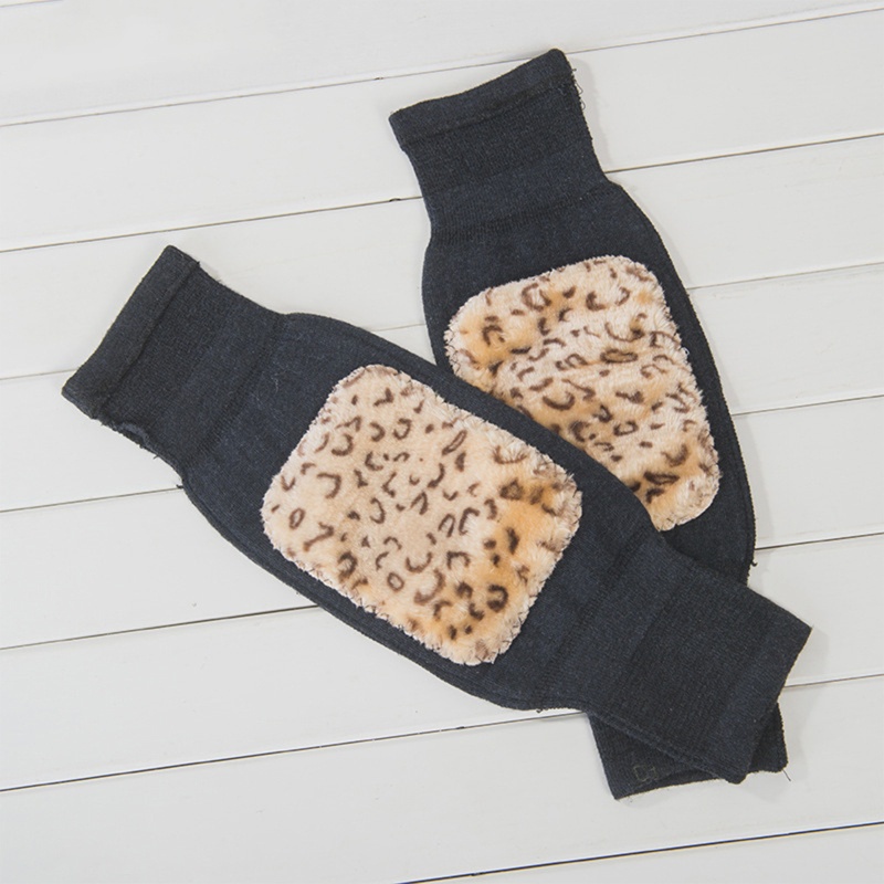 1 Cặp Đệm Bảo Vệ Đầu Gối Giữ Ấm Mùa Đông Tiện Dụng