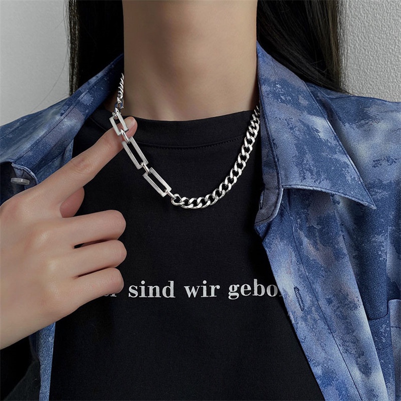 Vòng cổ Thép Titan Phong Cách Hip Hop Đơn Giản Thời Trang