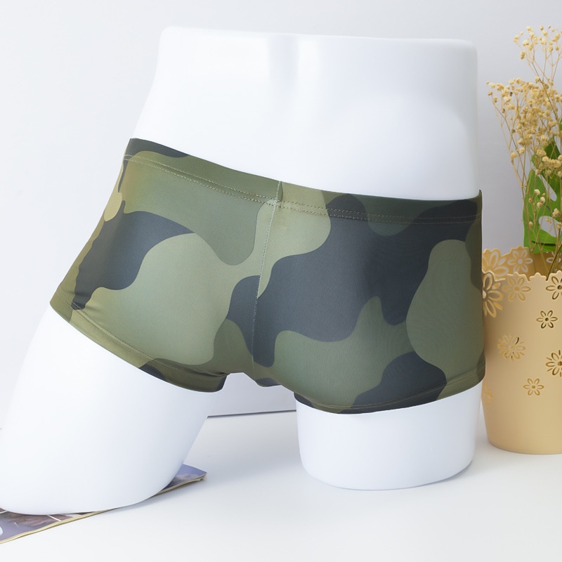 [free ship 50k + che tên đơn hàng] quần lót nam, quần lót tam giác quần boxer nam họa tiết lính cao cấp