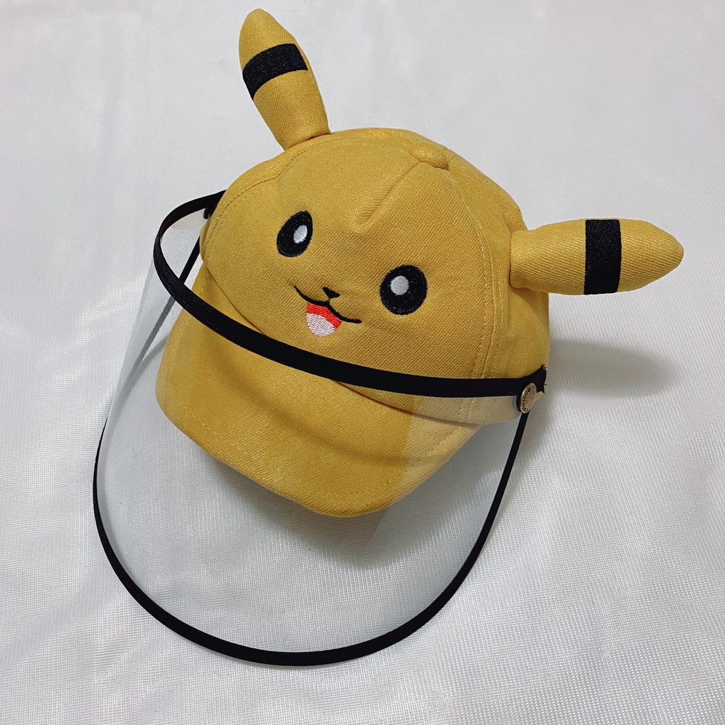 Nón chống dịch PIKACHU cho trẻ sơ sinh đến 1.5 tuổi, có màn chắn bảo vệ an toàn cho BÉ trai Bé gái