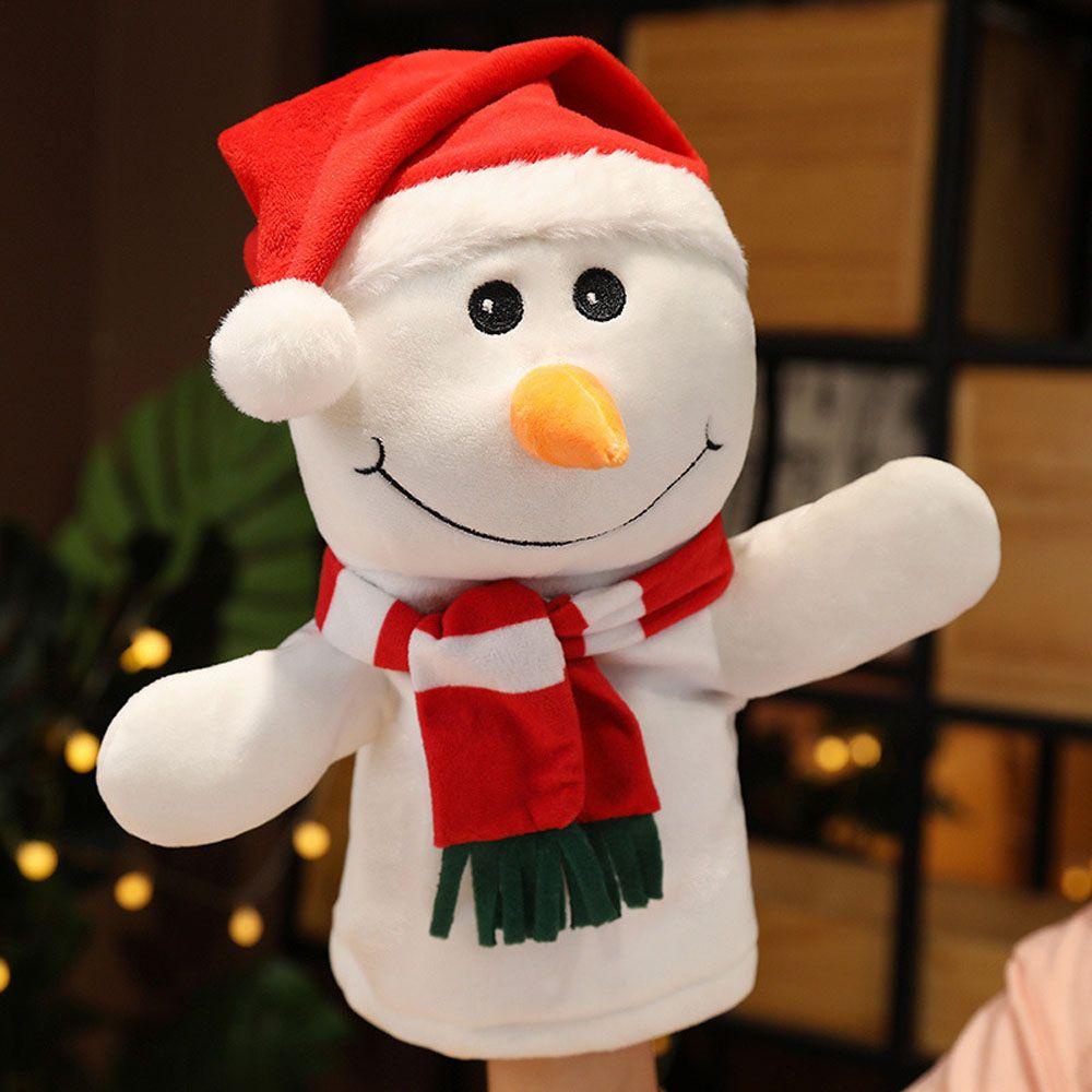 Rối Tay Hình Ông Già Noel Tuần Lộc Nhồi Bông Dễ Thương Cho Bé