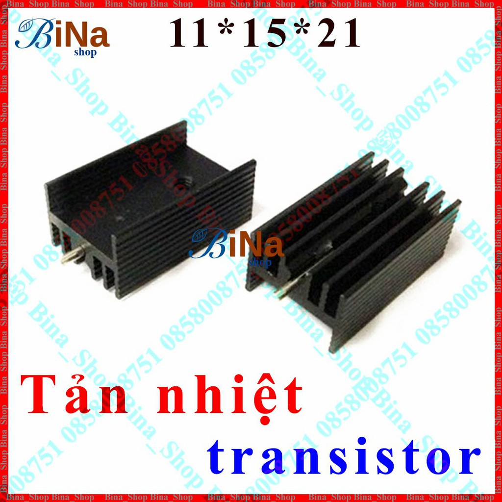 Nhôm tản nhiệt 11x15x21mm To-220 Mosfet Transitor