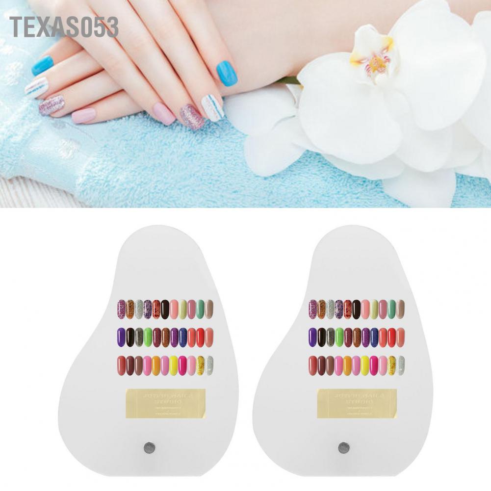 [Hàng mới về] 2 Bảng trưng bày mẫu màu móng chuyên nghiệp bằng acrylic chất lượng cao