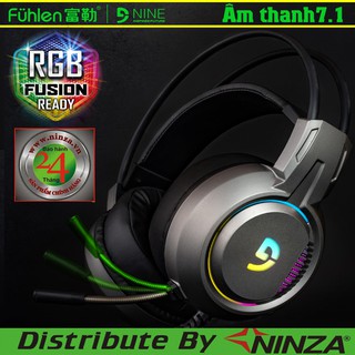 Tai nghe Gaming Fuhlen H300 Gray led RGB