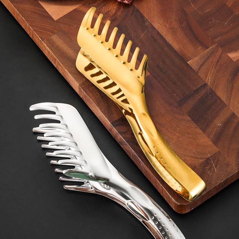 Kẹp Gắp Thức Ăn Bằng Thép Không Gỉ Cán Dài Tiện Dụng