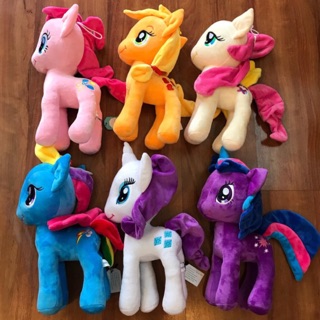 Thú Bông Ngựa PONY 6 MÀU Chuẩn (30cm),LOGO Thêu Cao Cấp,Hàng Có Sẵn