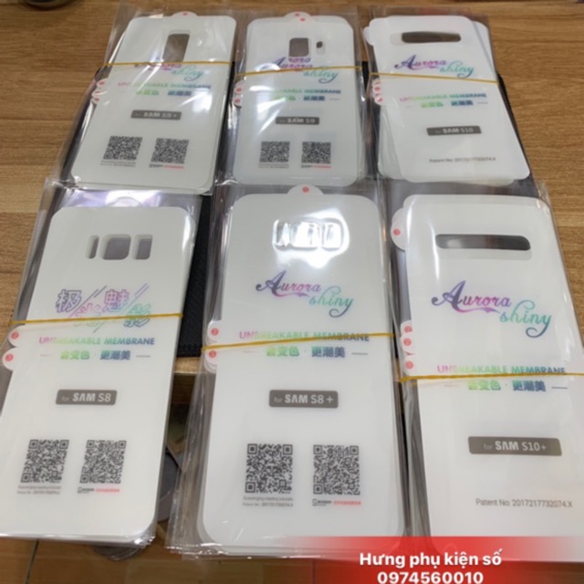 Miếng dán PPF Full mặt trước/mặt lưng Samsung S22 Ultra, S23 Ultra, S21, Note 20 Ultra, Note 10