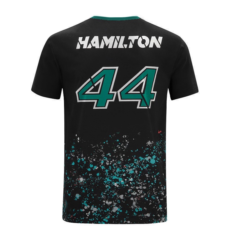 Áo Thun Cổ Tròn In Hình Xe Đua F1 Formula One Lewis Hamilton Team 3D Thời Trang Cho Nam Và Nữ