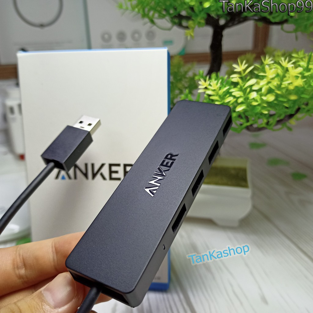 Bộ Chia Cổng Hub USB 3.0 Anker A7516 Ultra Slim - 4 Cổng USB Tốc Độ Cao