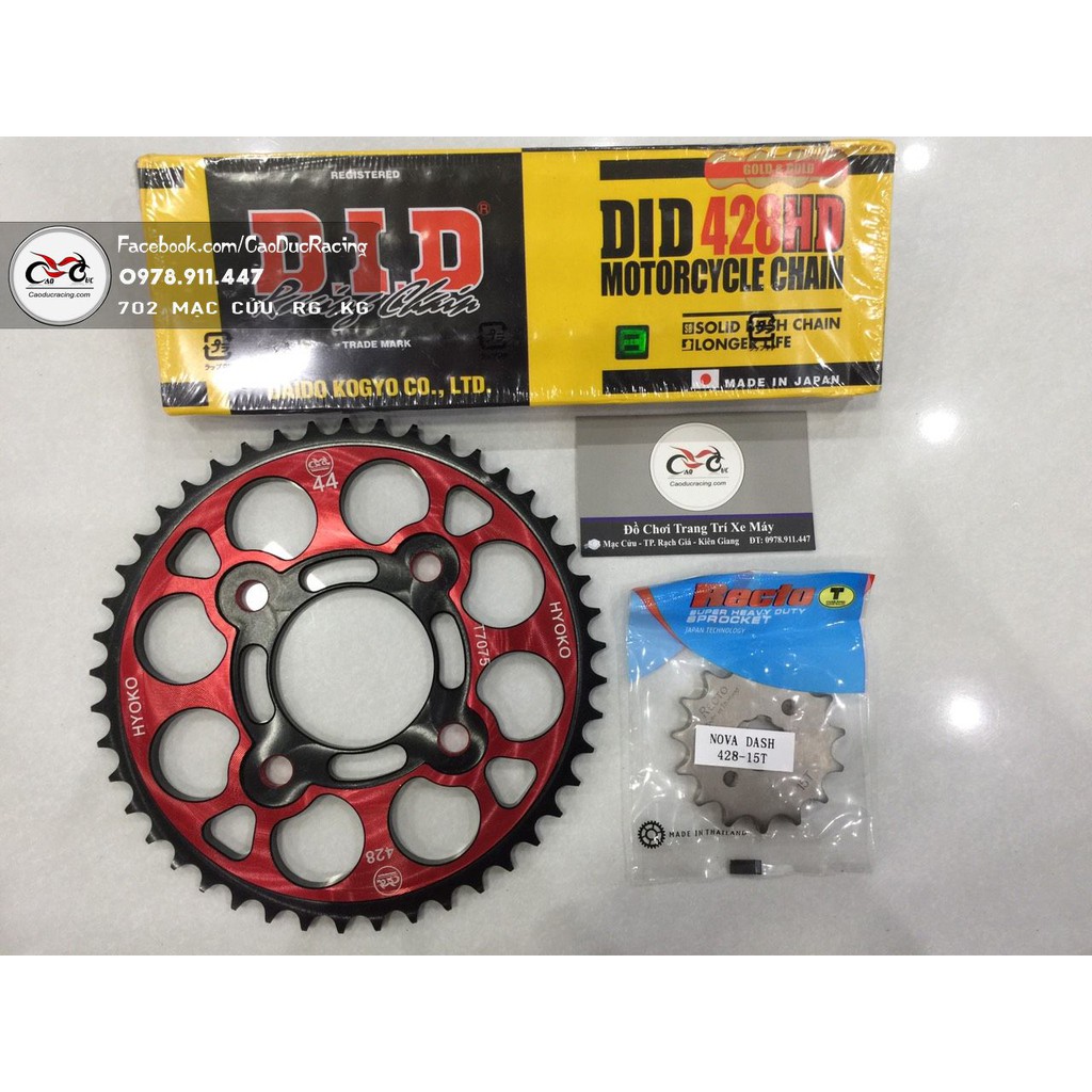 Combo Bộ NSD winner sonic  Đĩa nhôm 7 2 line - sên DID 10LY HD - Nhông recto