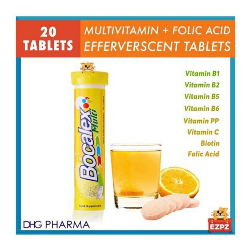 Sủi bocalex Multi ống 20 viên | Thế Giới Skin Care