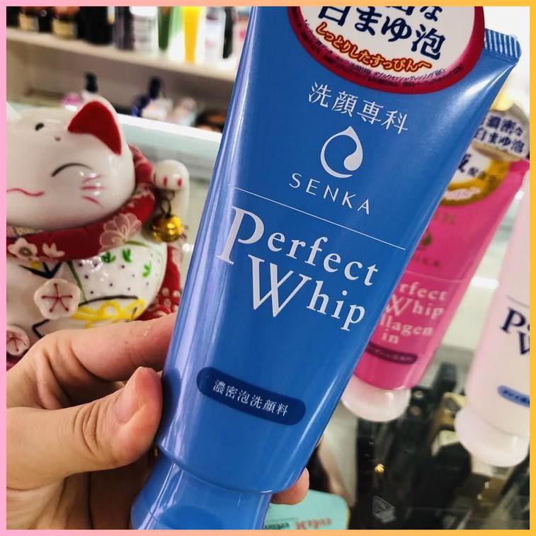 [CHÍNH HÃNG] Sữa rửa mặt tạo bọt chiết xuất tơ tằm trắng Senka Perfect Whip 120g