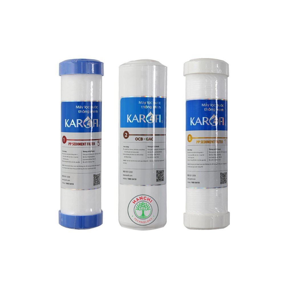 [ Giá Hủy Diệt ] Lõi Lọc Nước Karofi 1,2,3 Chính Hãng - Dùng Cho Máy Lọc Nước RO | BigBuy360 - bigbuy360.vn