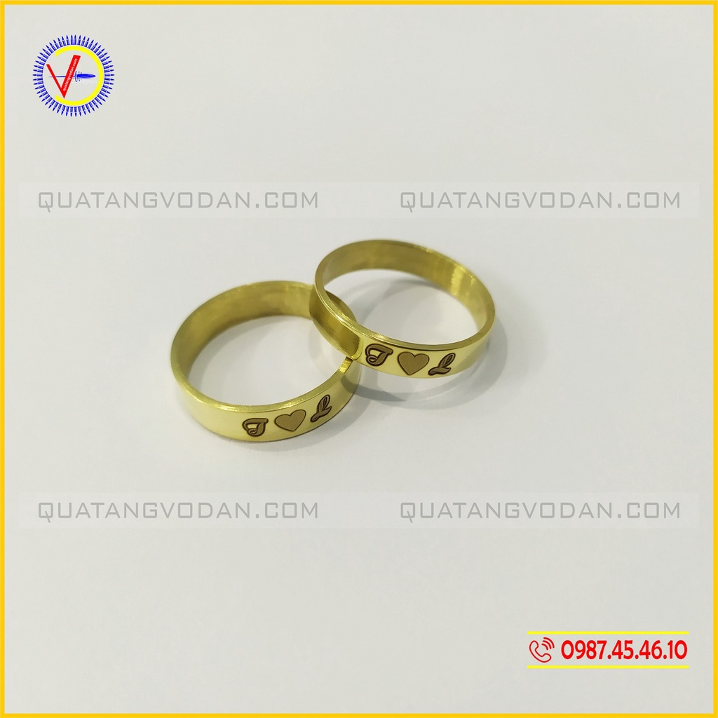 Nhẫn khắc tên vỏ đạn 12ly7