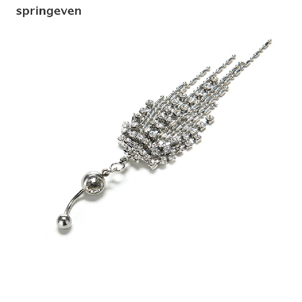 Khuyên RốN ĐíNh Đá Tua Rua BằNg ThéP Y Tế