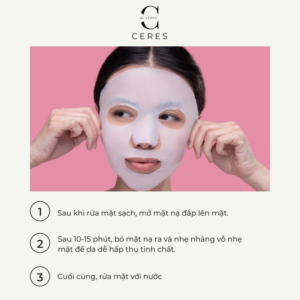 Mặt Nạ Giấy HA Images Mask Dưỡng Trắng Da Và Cấp Ẩm Thải Độc