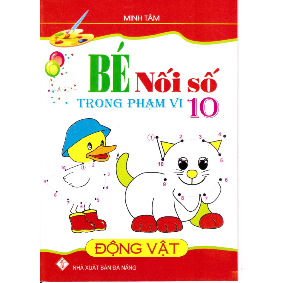 Sách - Bé nối số và tô màu theo chủ đề