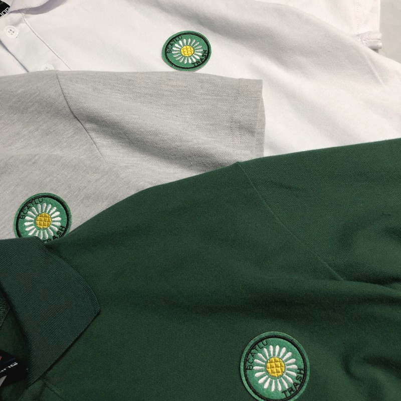 Áo Polo Nam Nữ Form Rộng Chất Thun Mềm Mát Phong Cách In Bông TRắng Thời Thượng  Hợp Thời Trang  Kịp Xu Hướng TTQ0339