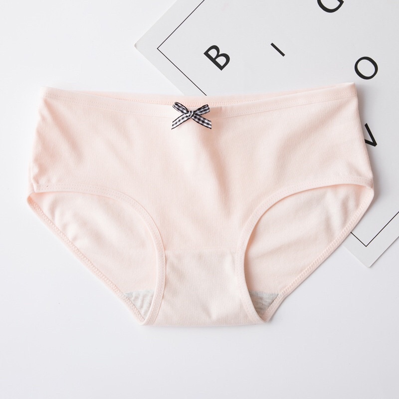 Quần Lót Nữ Cotton Co Dãn 4 Chiều Nâng Mông Hoạ Tiết Nơ Dễ Thương Cá Tính JAENIA