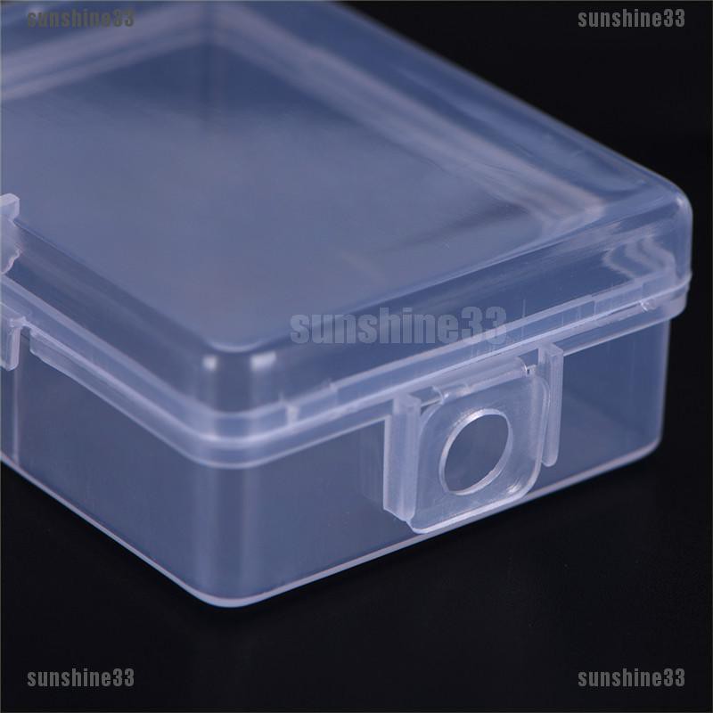 Set 2 Hộp Nhựa Trong Suốt Hình Vuông Đựng Đồ Đa Năng
